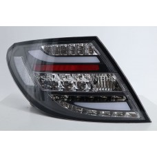 Mercedes C Class W204 07-11 Black Face Light Bar LED Tail Lamp